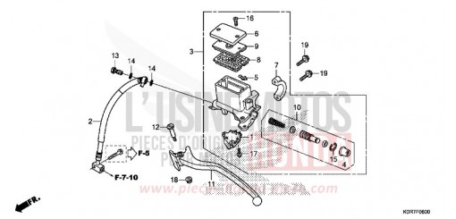 REAR BRAKE MASTER CYLINDER SH125ADL de 2020
